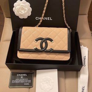 Chanel Wallet on Chain Filigree. New full set Series 29